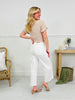 Judy Blue Whispers of White Wide Leg Cropped Jeans