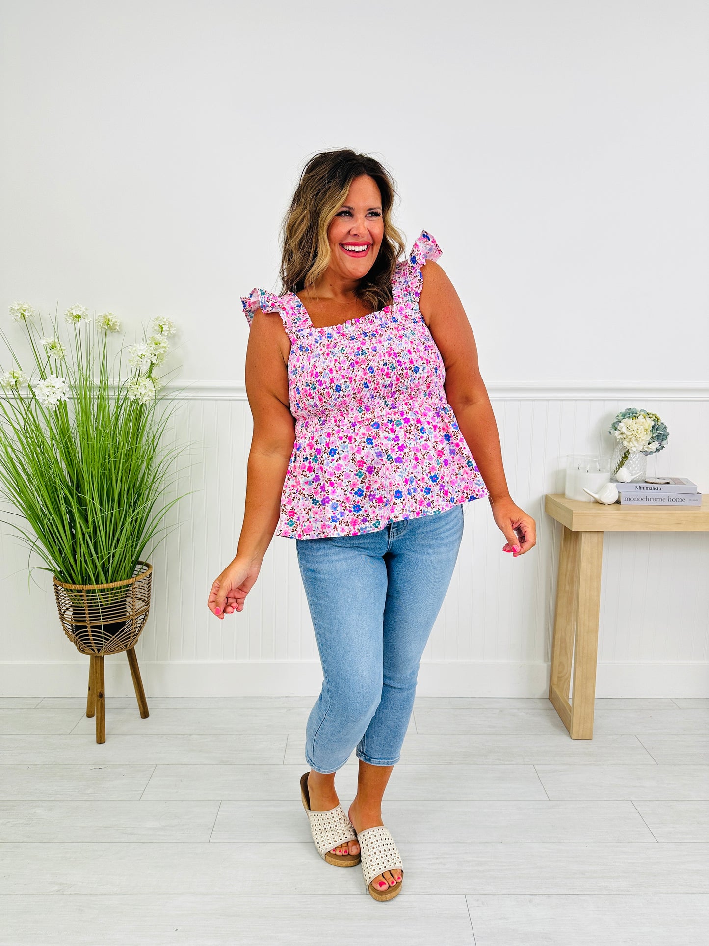 Petal Pop Tank Top in Wildflower Print