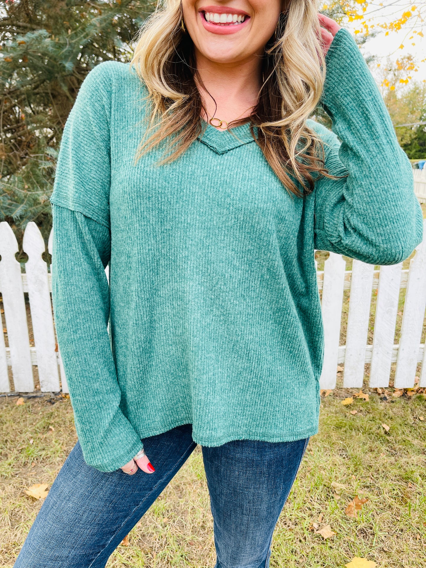 DOORBUSTER! REG/CURVY All Day Ease Top- Multiple Colors!