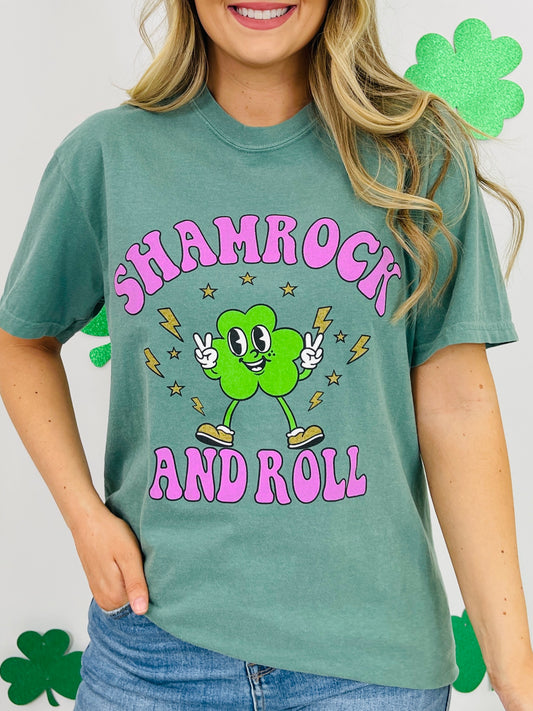 Shamrock And Roll Graphic Tee