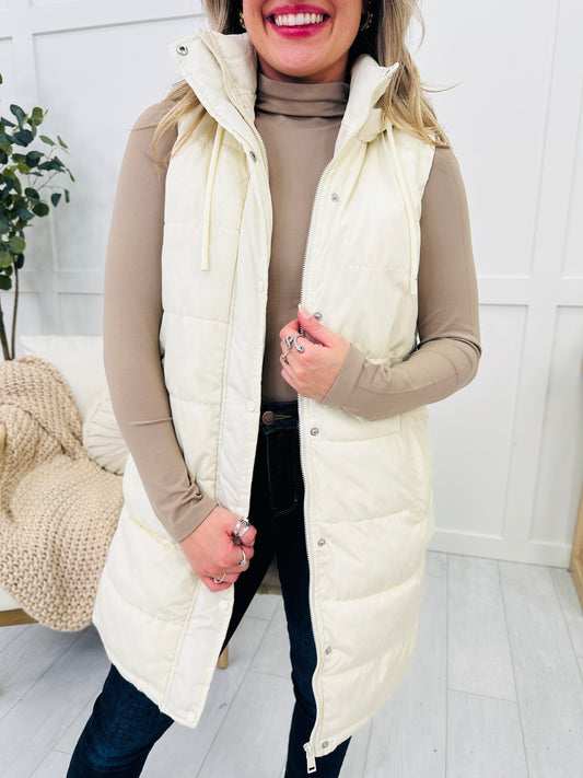 Arctic Stroll Vest In Ivory