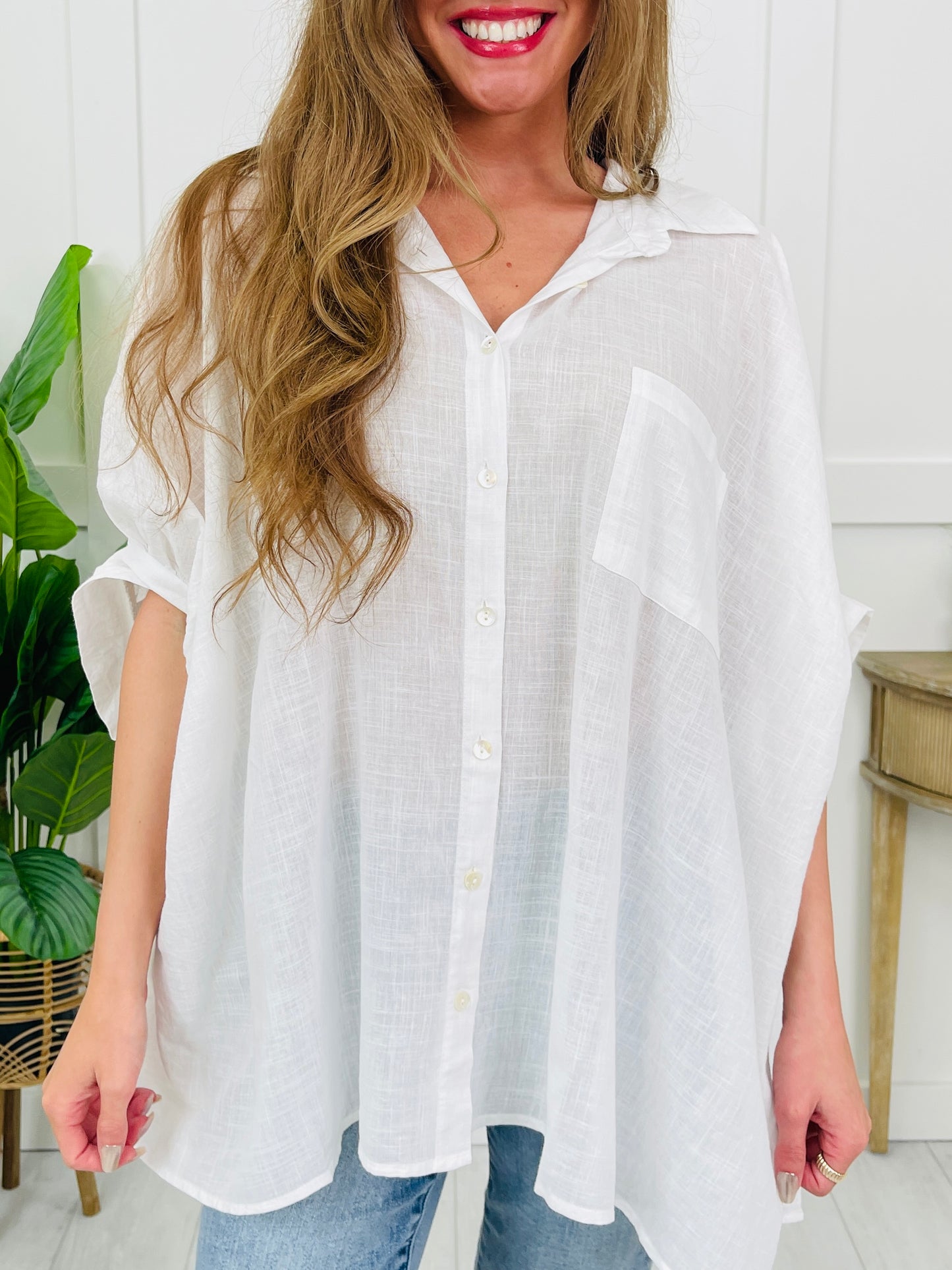 Let It Be Easy Top In Off White