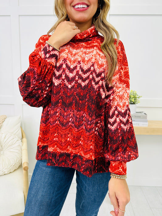 REG/CURVY Crimson Craze Sweater