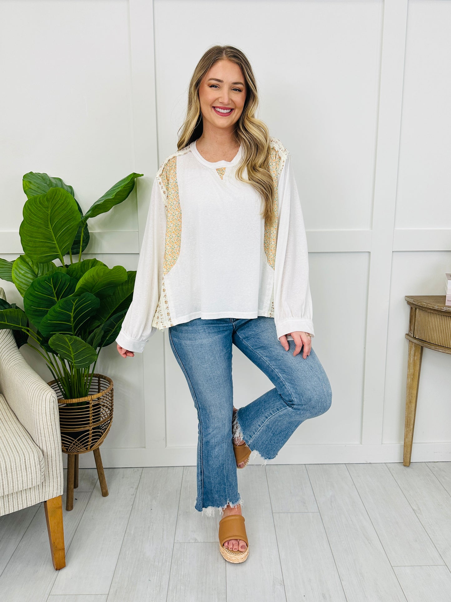 Effortless Blend Top in Off White
