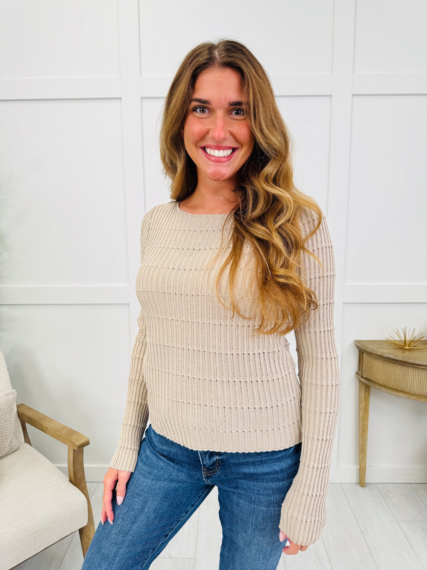 Timeless Beauty Top In Ecru