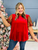 REG/CURVY Glimmering Garland Top