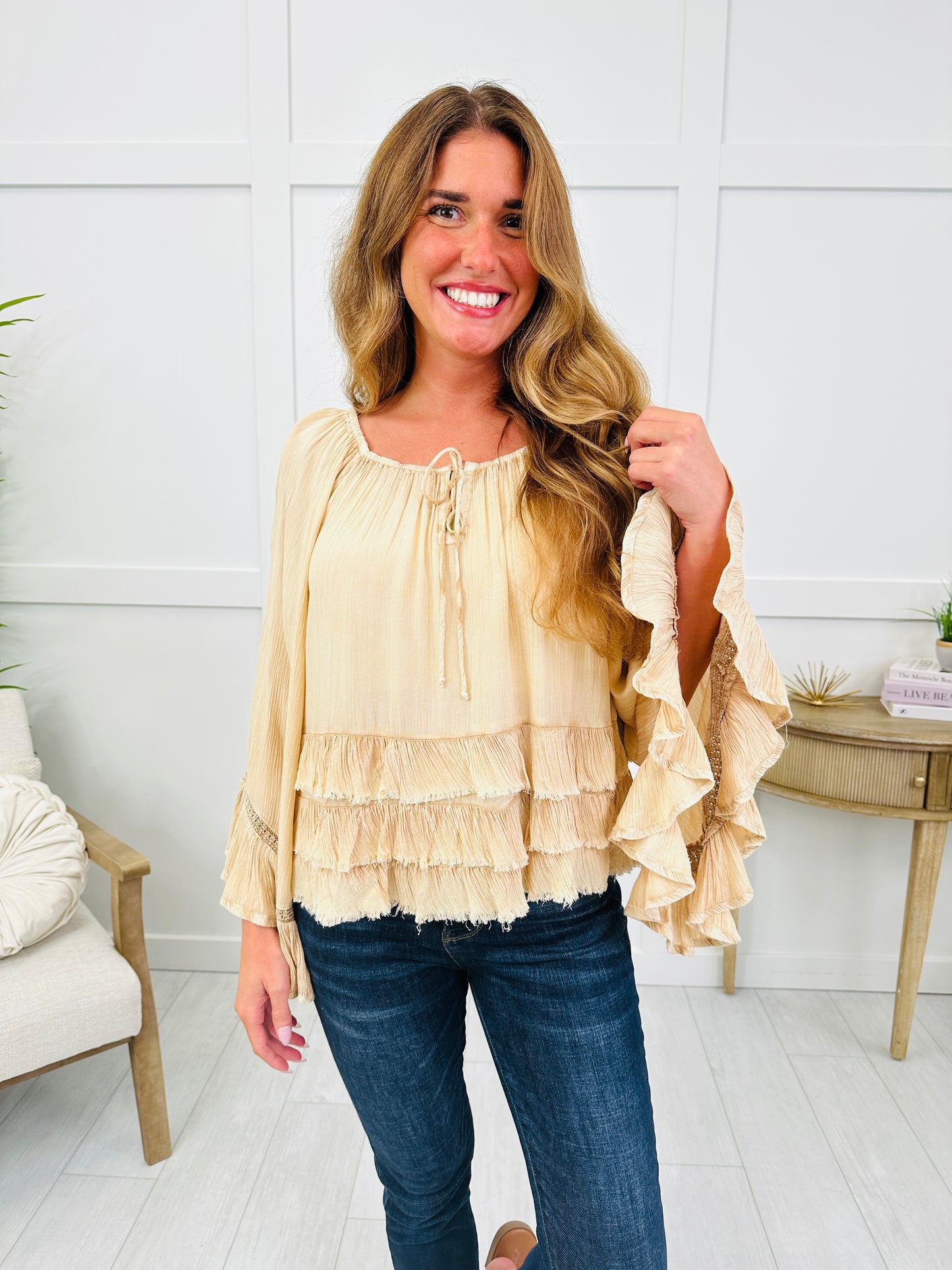 Dreamer's Delight Top In Almond