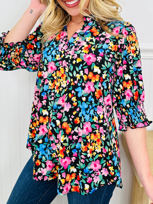 Step Into Spring Top in Rehoboth Print