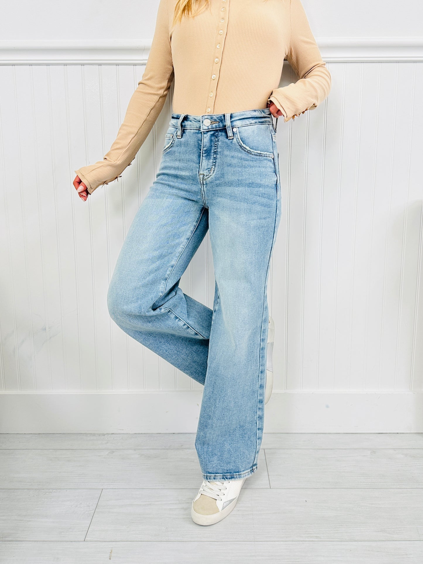 Fit Just Right Wide Leg Jeans With Tummy Control in Four Inseams