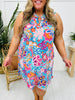 Palms And Plans Dress in Santa Monica Print