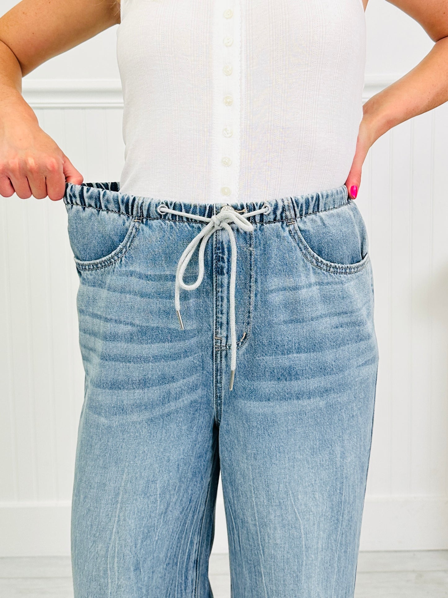 Judy Blue Featherweight Flow Palazzo Jeans