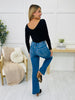 Lovervet Chill Vibes Only Relaxed Fit Flare Jeans in Reg/Curvy