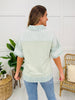Patchwork Harbor Top In Sage