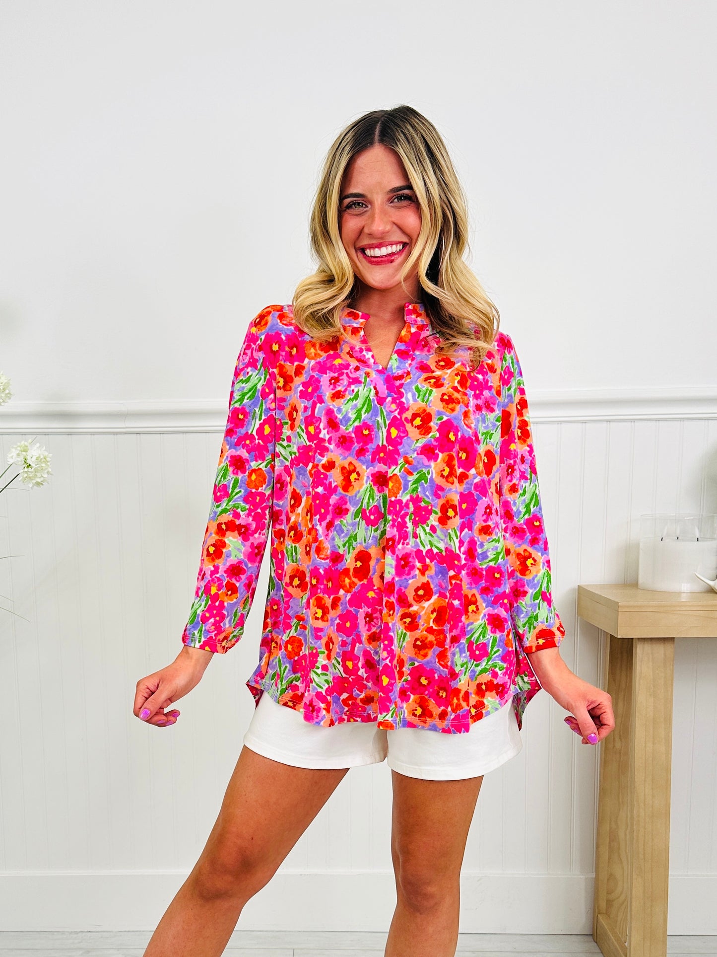 Sweet Like Spring Top in Scottsdale Print