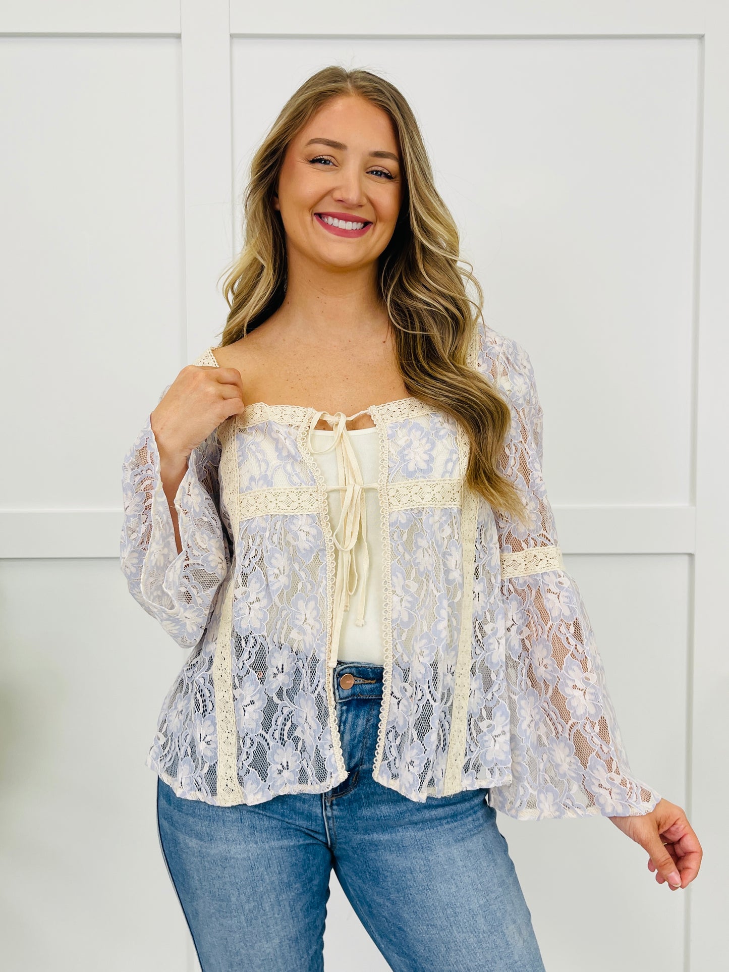 Whispering Willow Top in Periwinkle