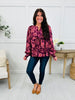 Fall Floral Fantasy Top In Plum