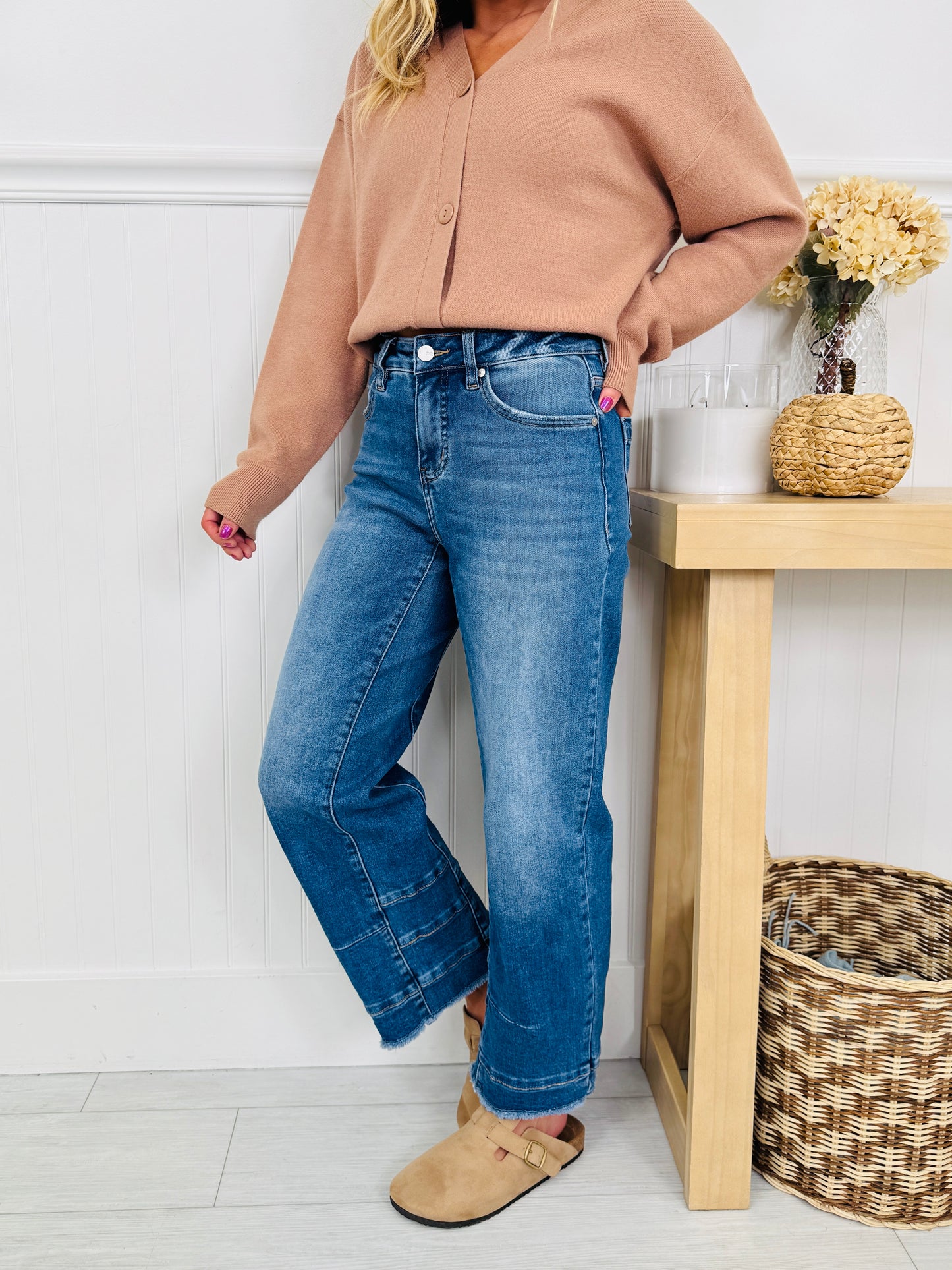 Be Basic Barrel Jeans with Tummy Control