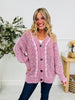Comfort Calling Cardigan In Wine