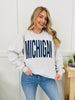 Michigan Reversible MI Graphic Crewneck Sweatshirt