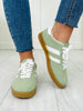 Lace Up And Go Sneakers In Green/White
