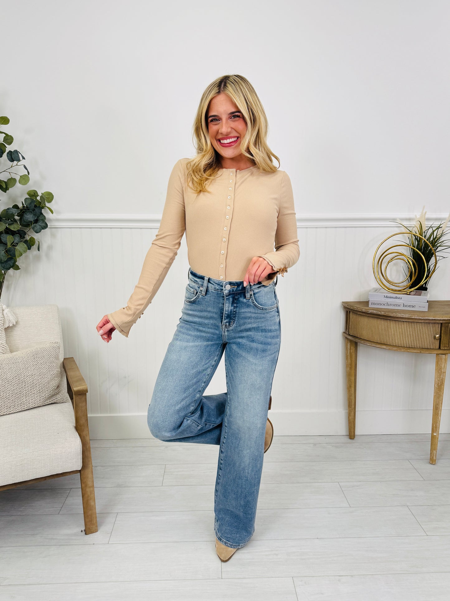 Fit Just Right Wide Leg Jeans With Tummy Control in Four Inseams