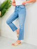 Take The Bait Slim Straight Cropped Jeans With Tummy Control