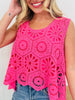Crochet All Day Top In Multiple Colors