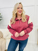 REG/CURVY Raspberry Rush Pullover