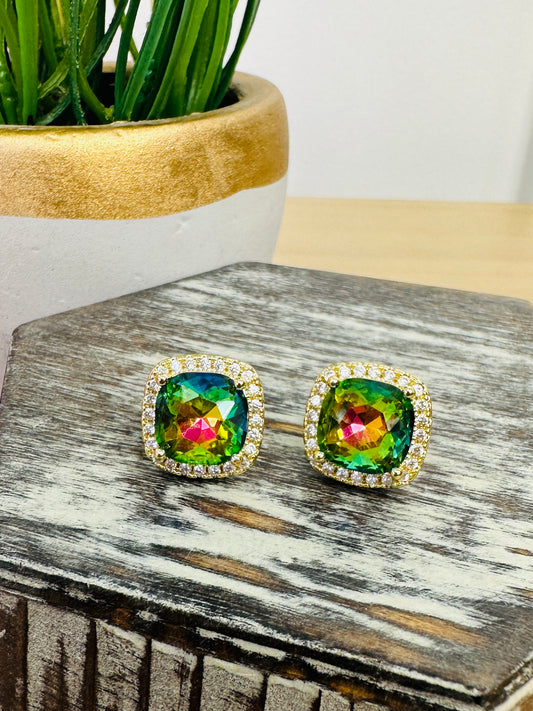 Multi Princess Lime Studs