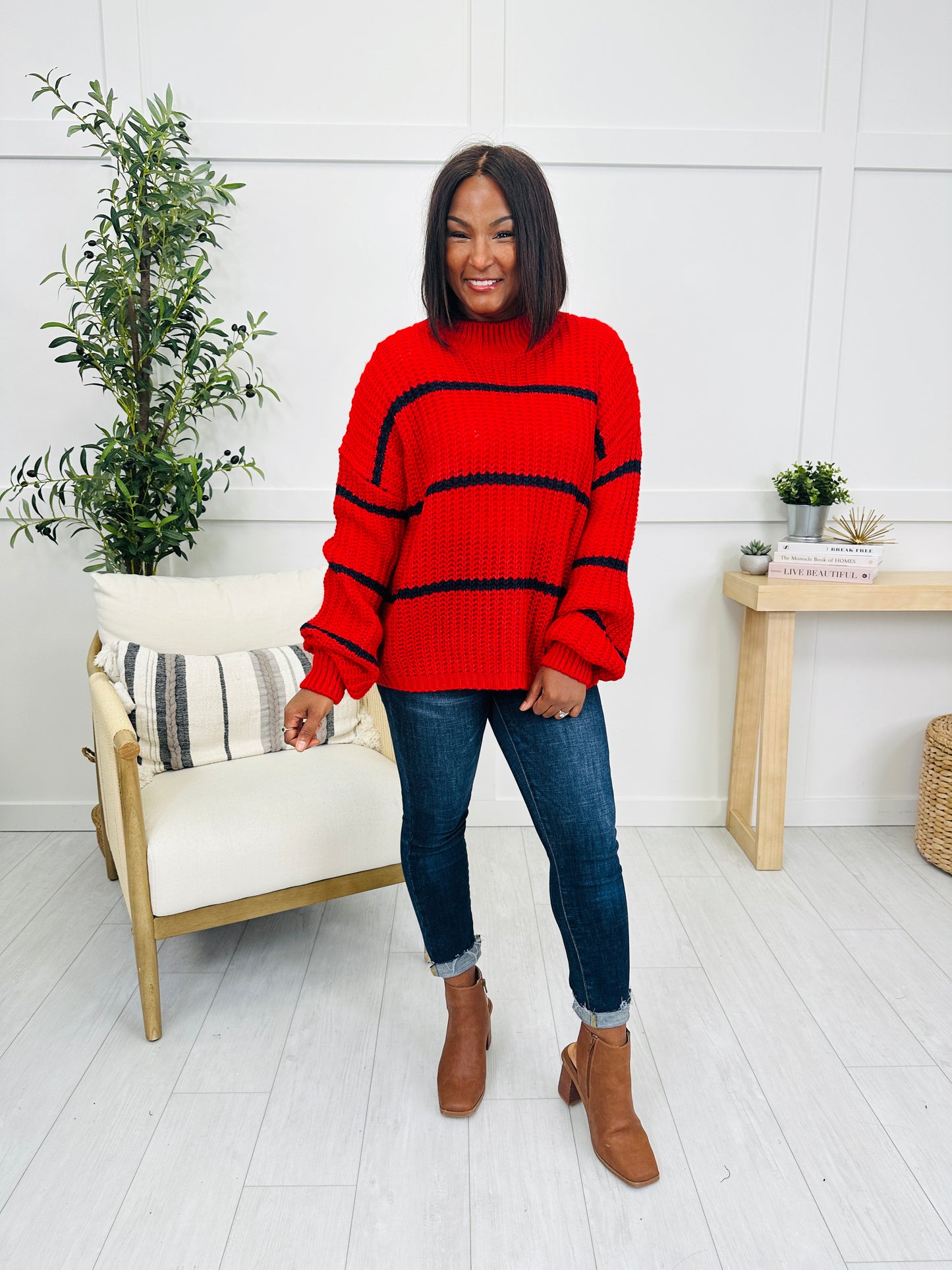 Turn The Tempo Sweater in Ruby