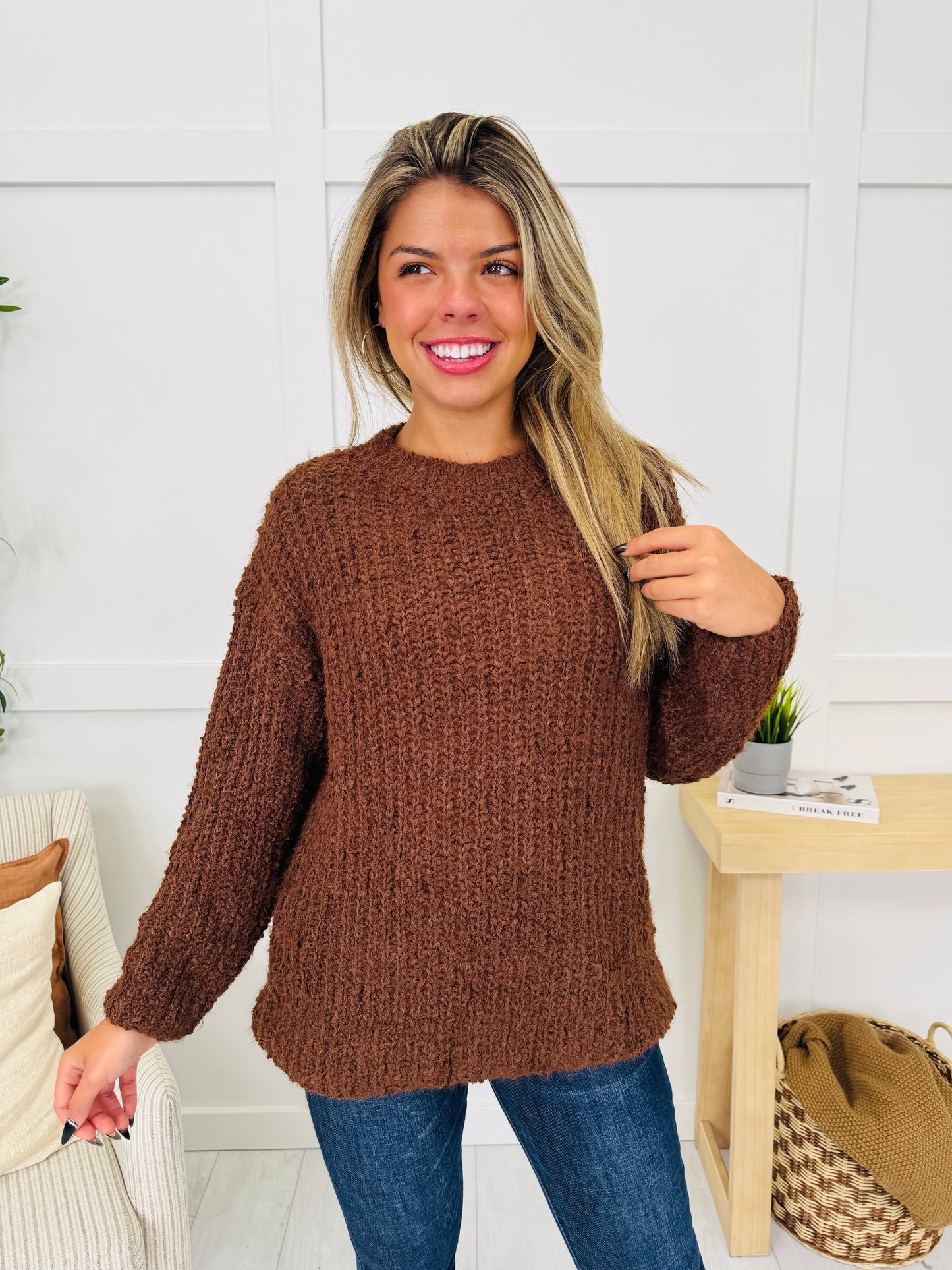 DOORBUSTER! Threaded Thoughts Sweater- Multiple Colors!