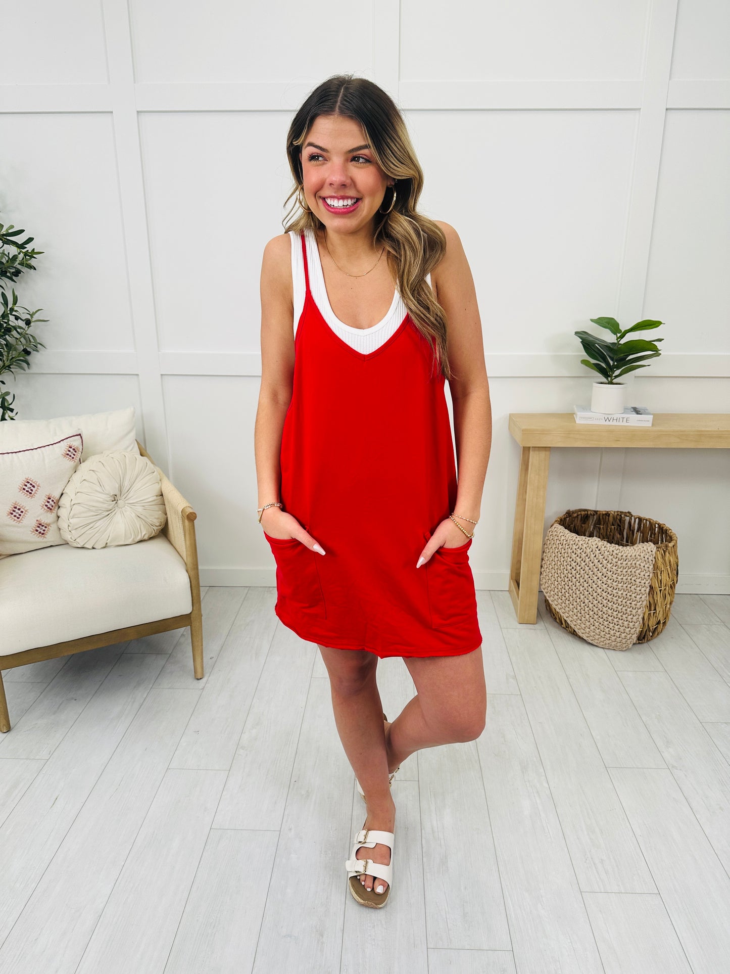 Swing Into Style Romper Dress- Multiple Colors!