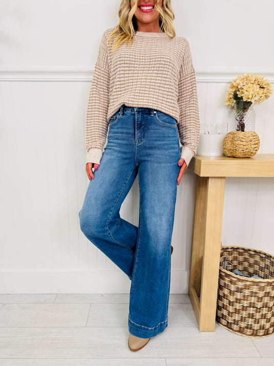 Ready to Roll Retro Wide Leg Jeans in Three Inseams