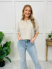 Porcelain Petal Top In Mocha