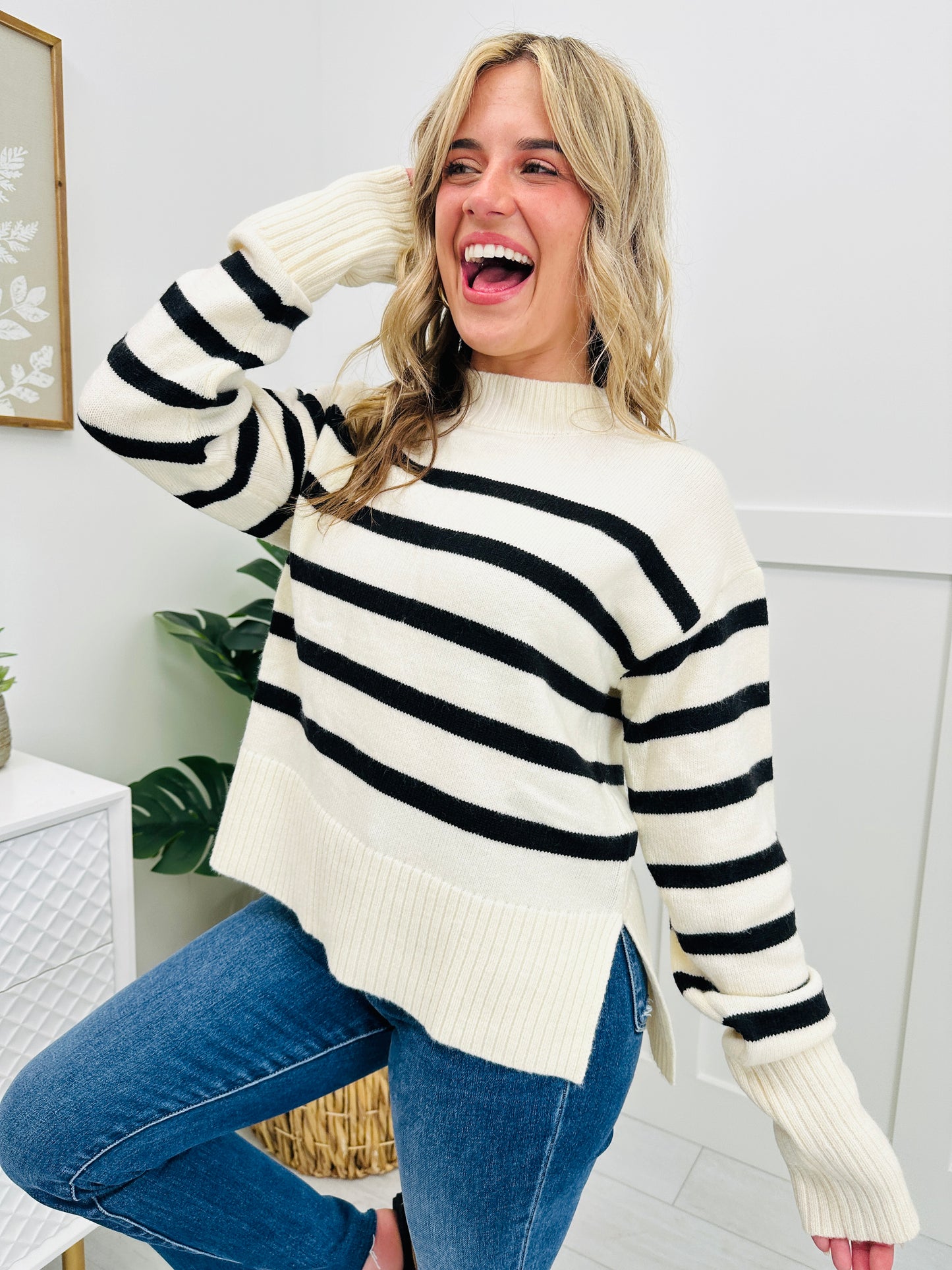 Beyond the Stripe Sweater In Cookies N' Cream