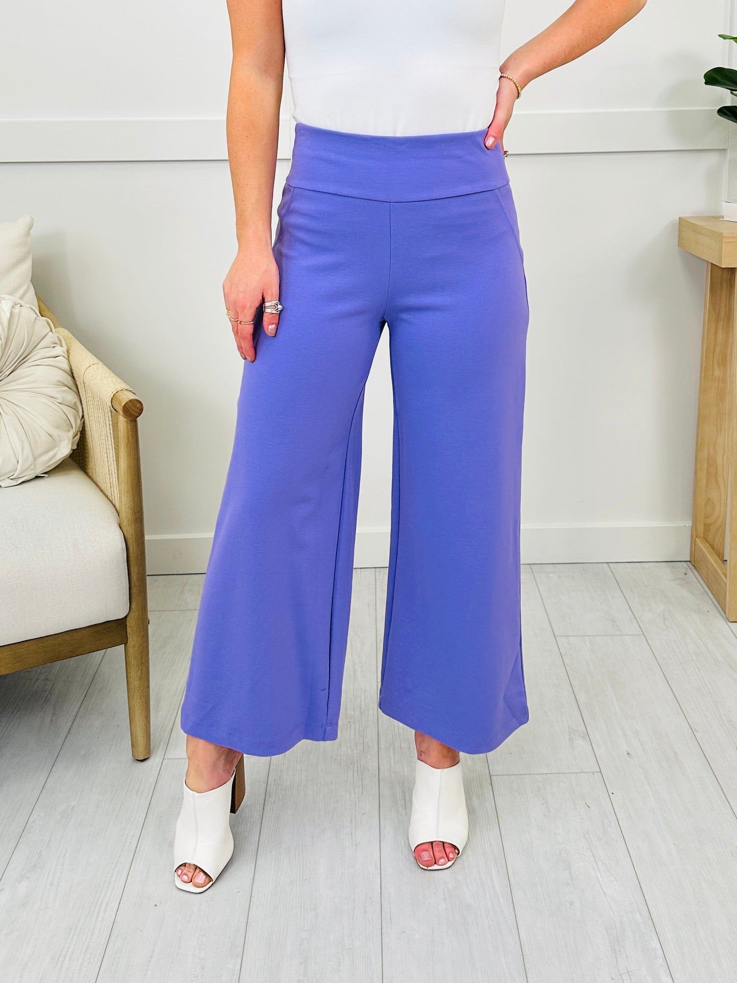 Wide Leg Boss Lady Magic Pants-Multiple Colors!