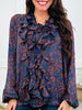 Rust & Ruffles Top In Moon River