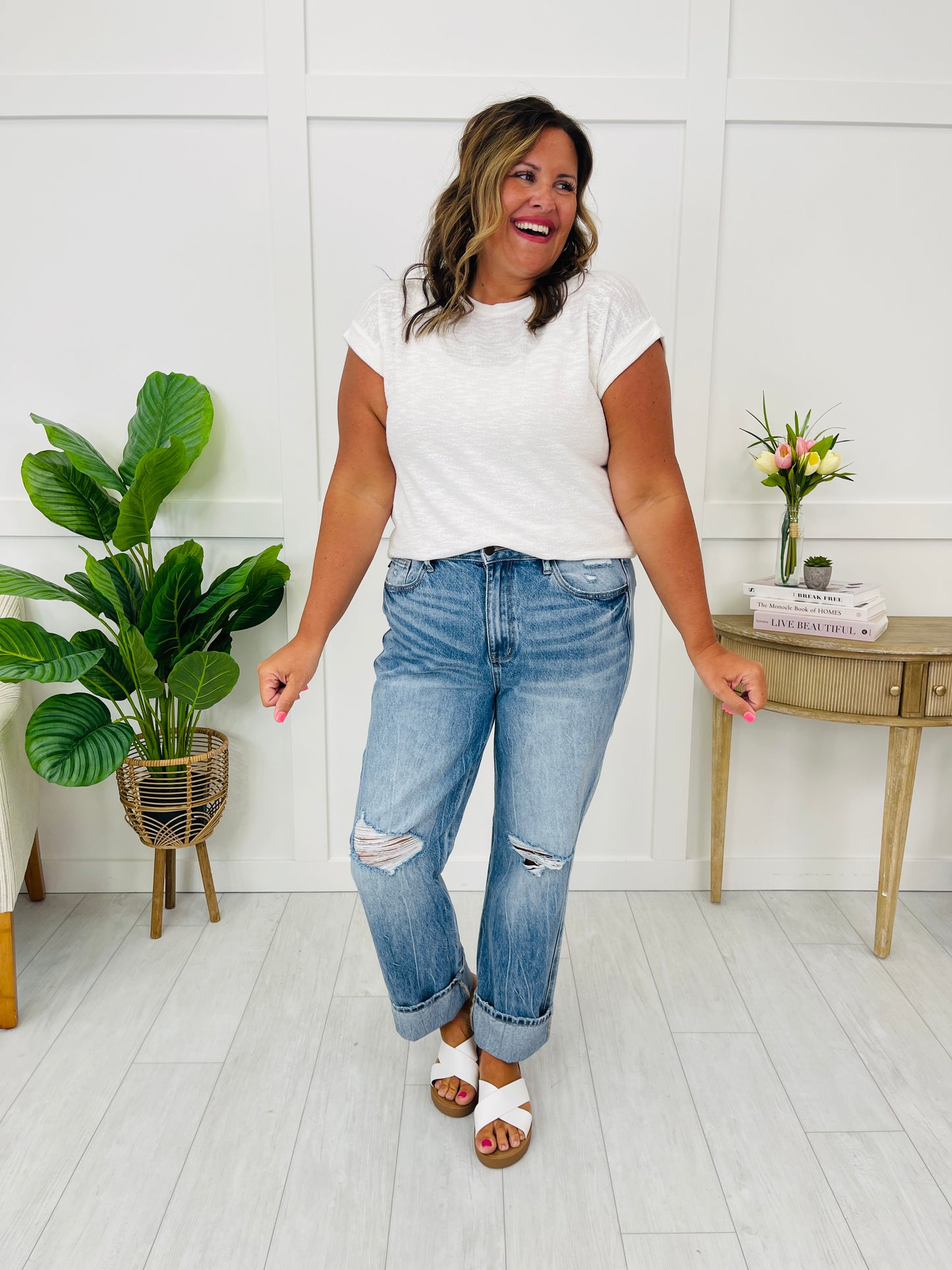 Judy Blue Relaxed and Ready Slim Straight Jeans