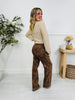 Vintage Bloom Tummy Control Wide Leg Jeans