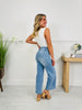 Double the Fun Wide Leg Cropped Tummy Control Jeans
