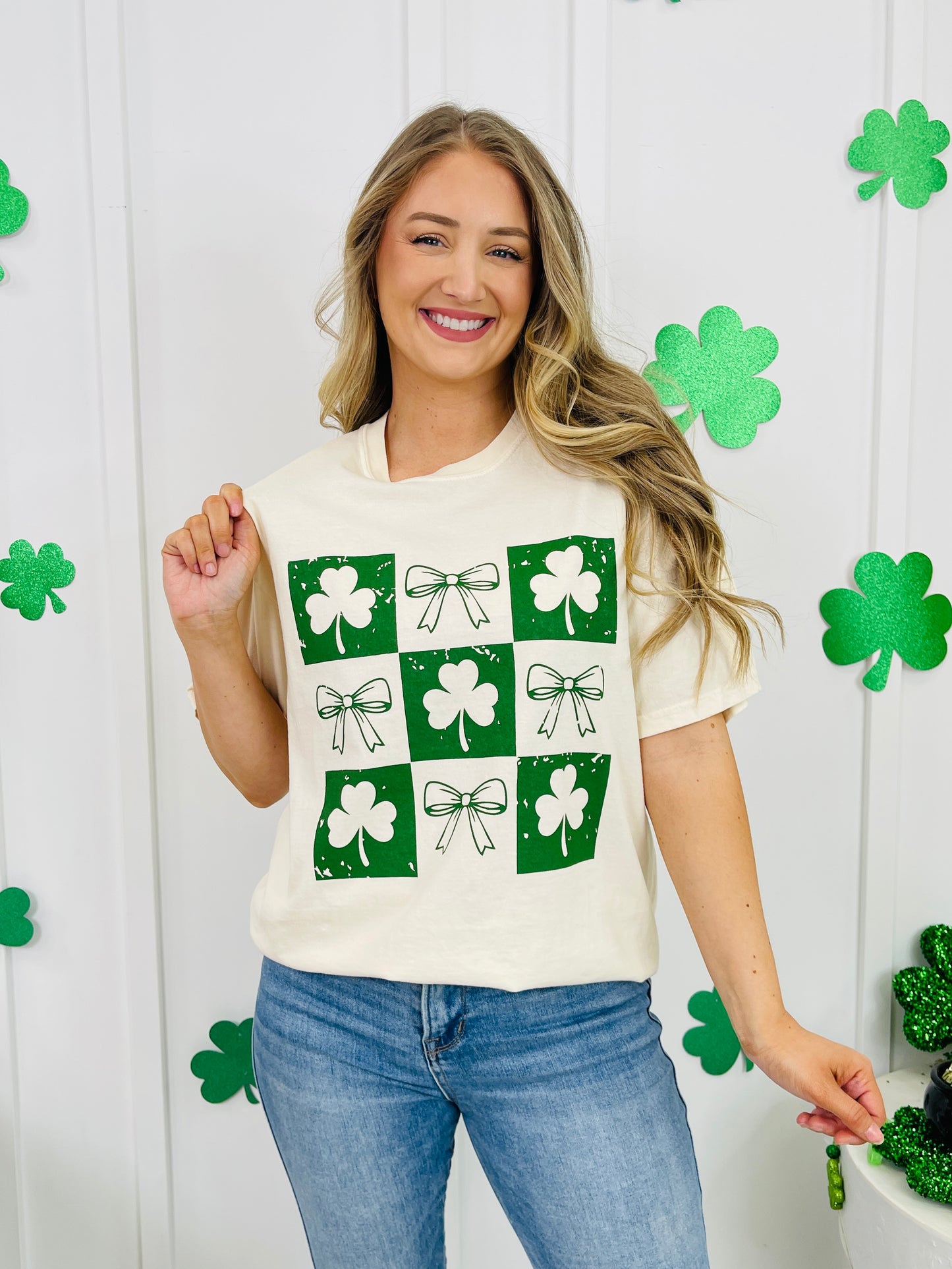 Bows and Clovers Graphic Tee