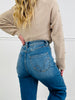 Go Into Detail Tummy Control Wide Leg Jeans