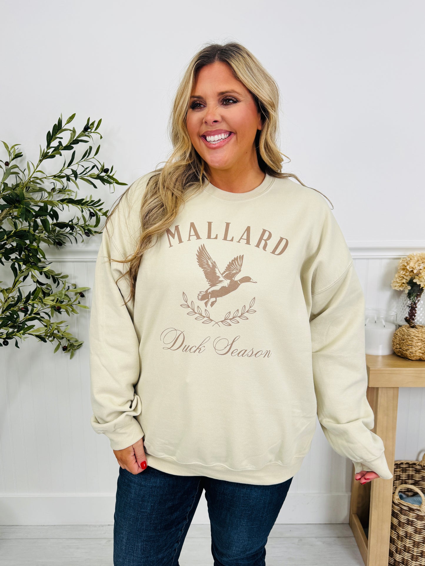 Duck Season Graphic Crewneck Sweatshirt