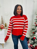 Beyond the Stripe Sweater In Candy Cane