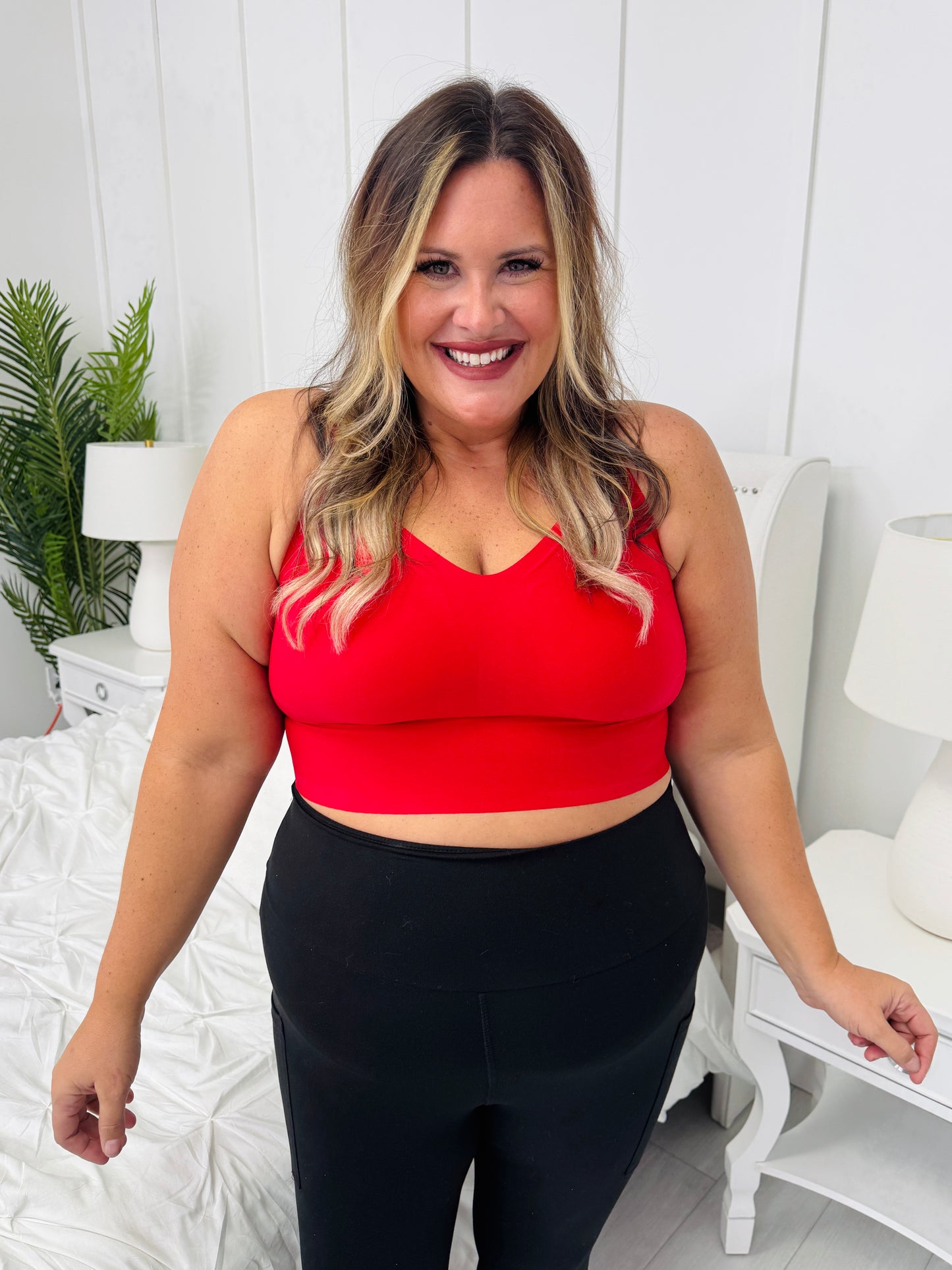 MOCO Signature Seamless Bra In Red