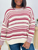 Crimson Comfort Sweater