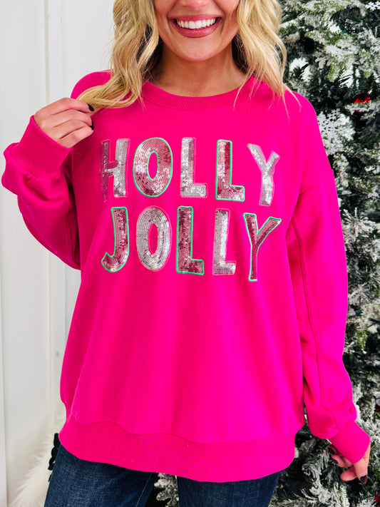 Holly, Jolly, and Sparkle Pullover
