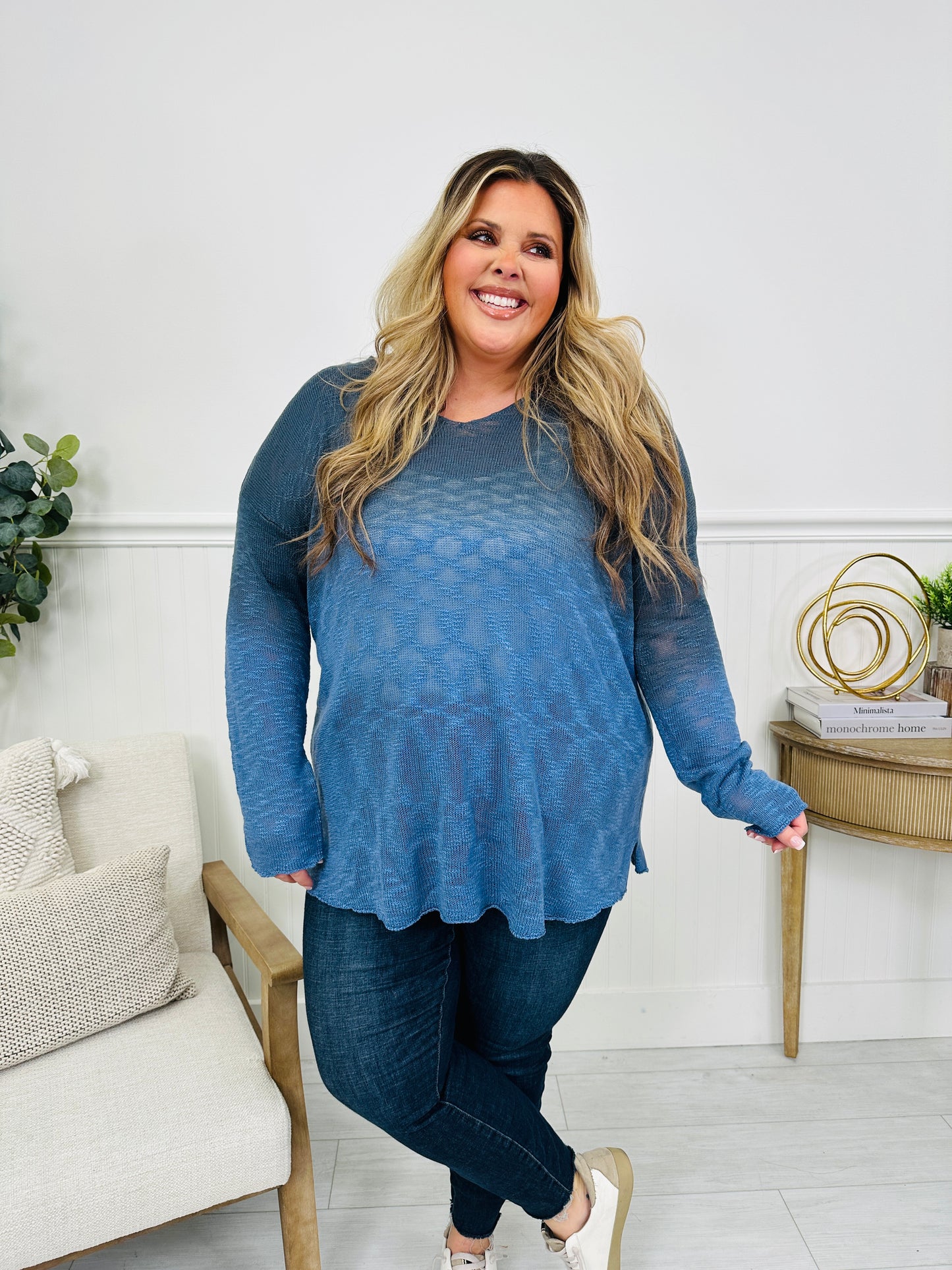 Playful Expressions Top In Navy