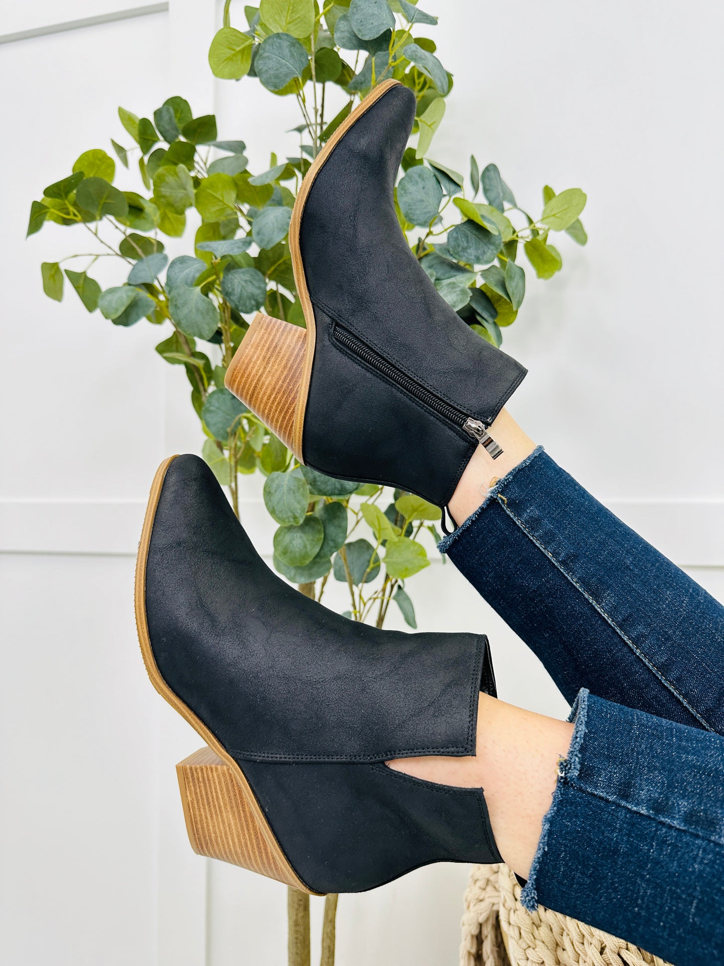 Bold Boundaries Booties In Black