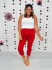 MOCO Exclusive Red Capri Leggings
